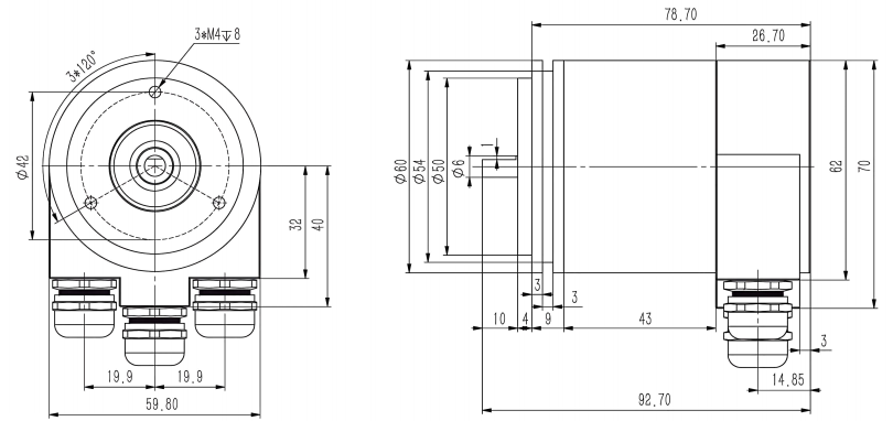 Profibus-DP Absolute Encoder SAS/M58-SIVIDI
