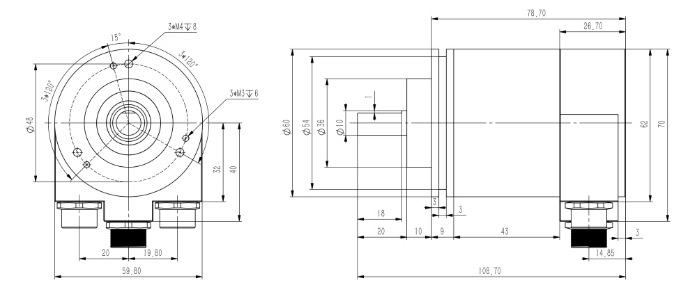 EtherCAT Absolute Encoder SAS/M58-SIVIDI