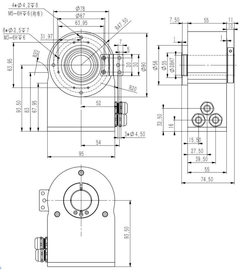 Profibus-DP Hollow Shaft Absolute Encoder SAS/M90-SIVIDI