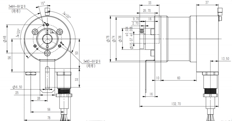 Parallel I/O Explosion-Proof Absolute Encoder SAS/M78-SIVIDI