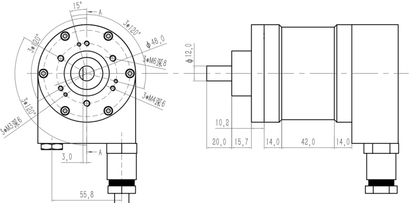 Parallel I/O Explosion-Proof Absolute Encoder SAS/M78-SIVIDI