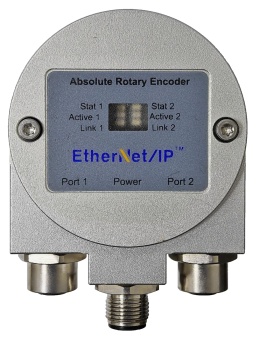 Ethernet absolute rotary encoder connection ports