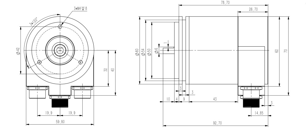 EtherCAT Absolute Encoder SAS/M58-SIVIDI