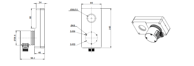 SAAT80 Large Hollow Shaft Absolute Encoder-SIVIDI