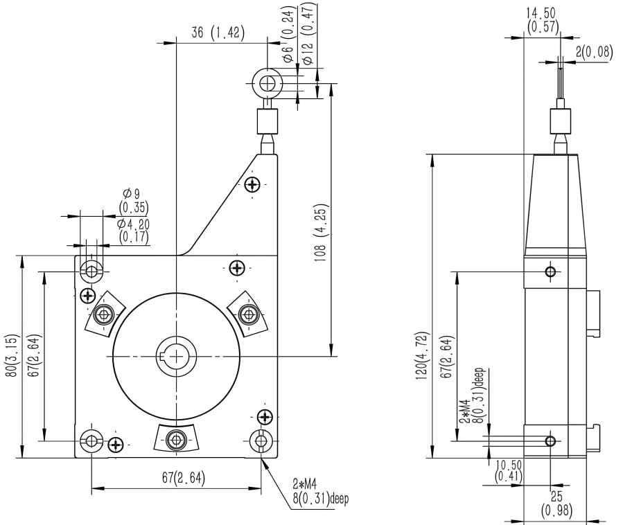 Small precision draw-wire displacement sensor (0–5 m)-SIVIDI