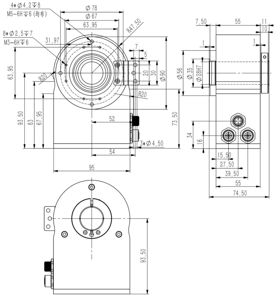 ProfiNet IO Hollow Shaft Absolute Encoder SAS/M90-SIVIDI